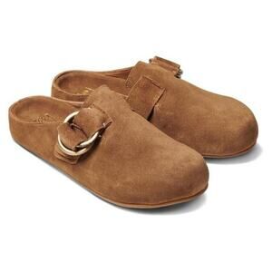 Beek Vulture Suede Clog Chestnut Brown 9